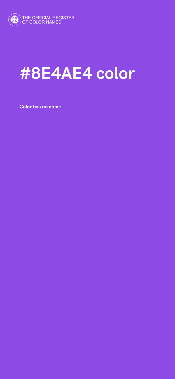 #8E4AE4 color image