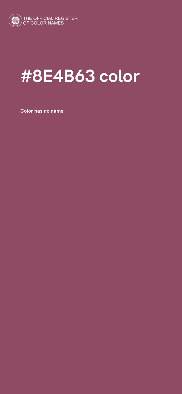 #8E4B63 color image