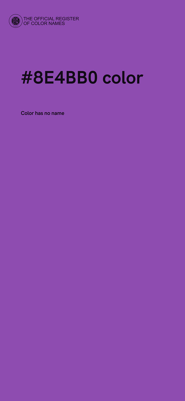#8E4BB0 color image