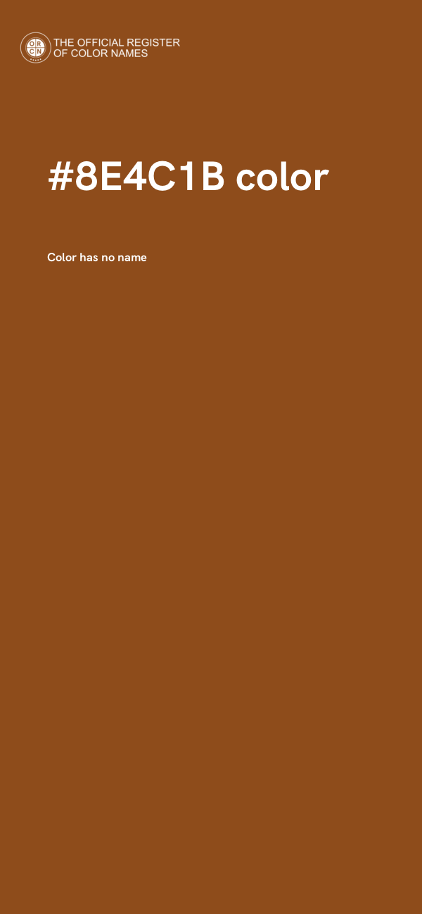#8E4C1B color image