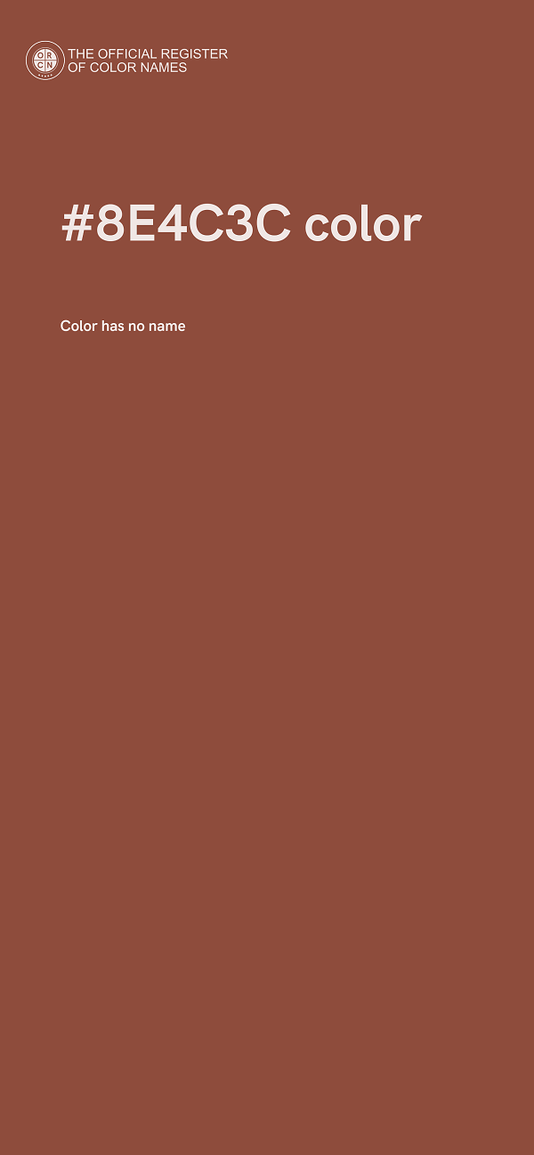 #8E4C3C color image