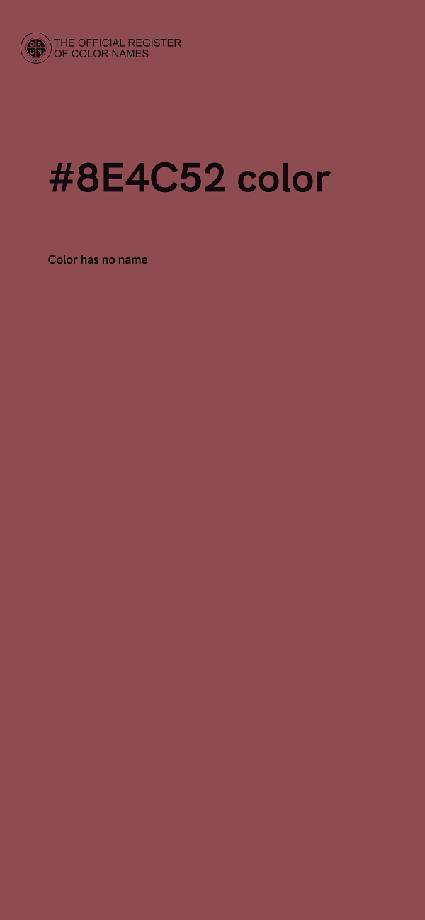 #8E4C52 color image