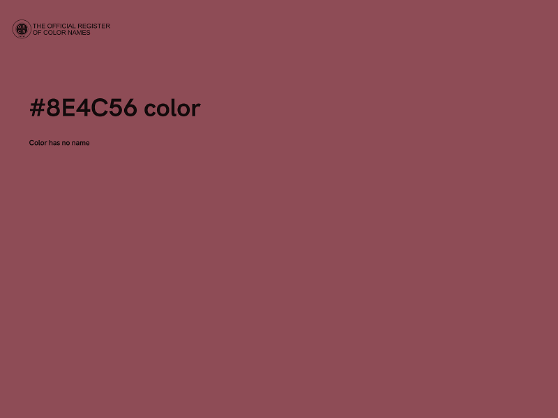 #8E4C56 color image