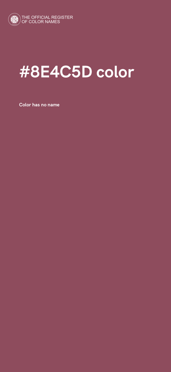 #8E4C5D color image