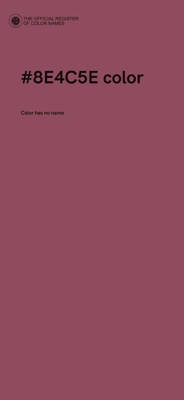 #8E4C5E color image