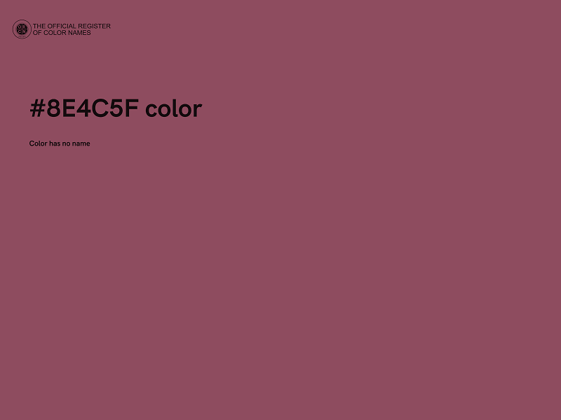 #8E4C5F color image