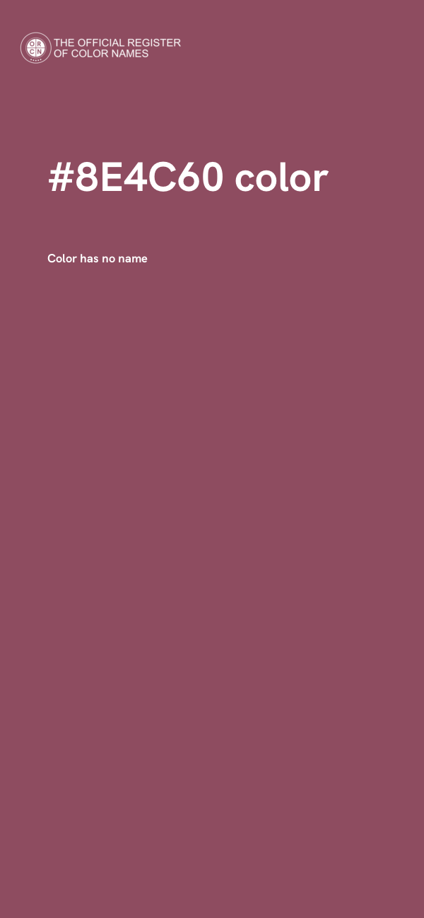 #8E4C60 color image