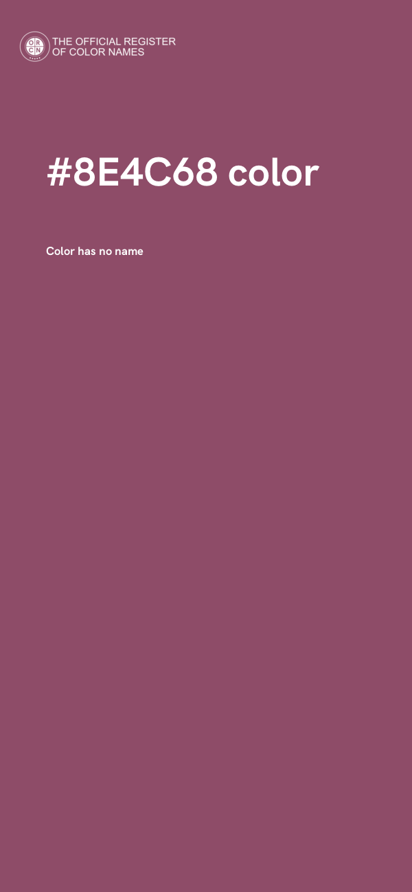 #8E4C68 color image