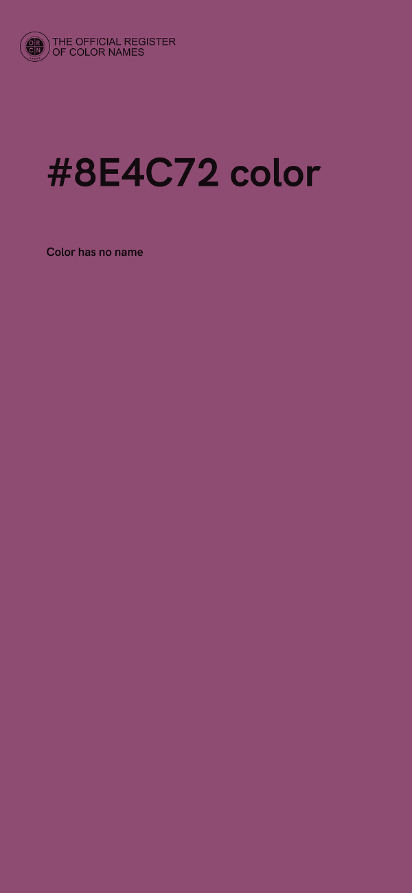 #8E4C72 color image