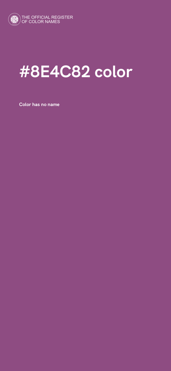 #8E4C82 color image