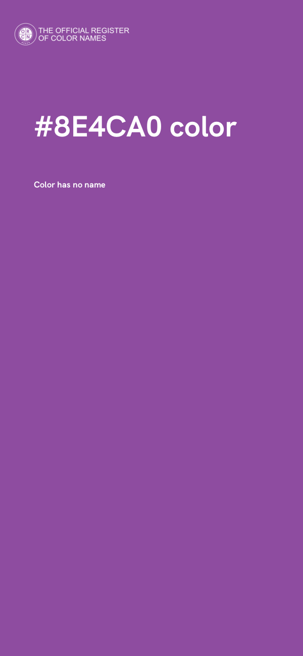 #8E4CA0 color image