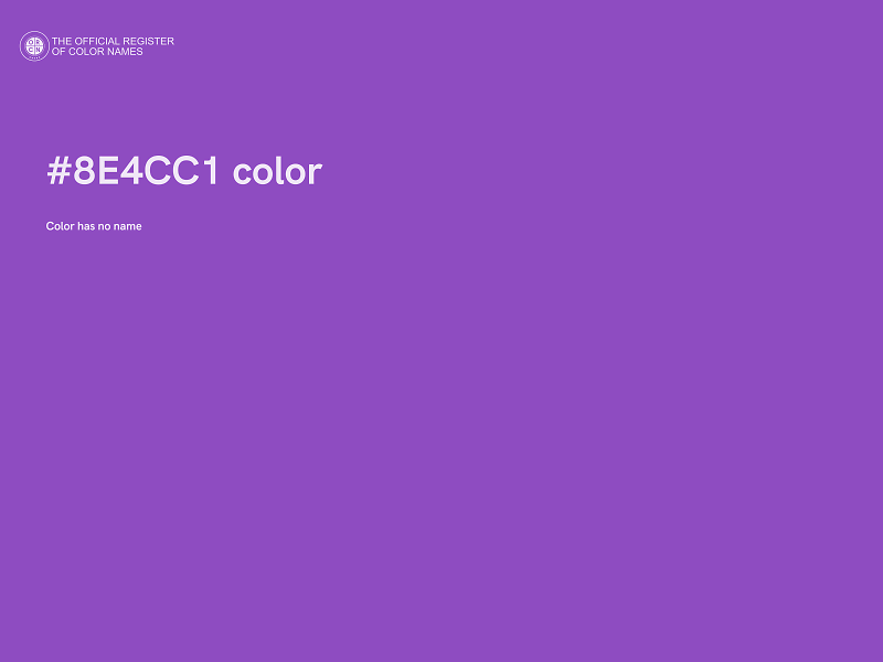 #8E4CC1 color image