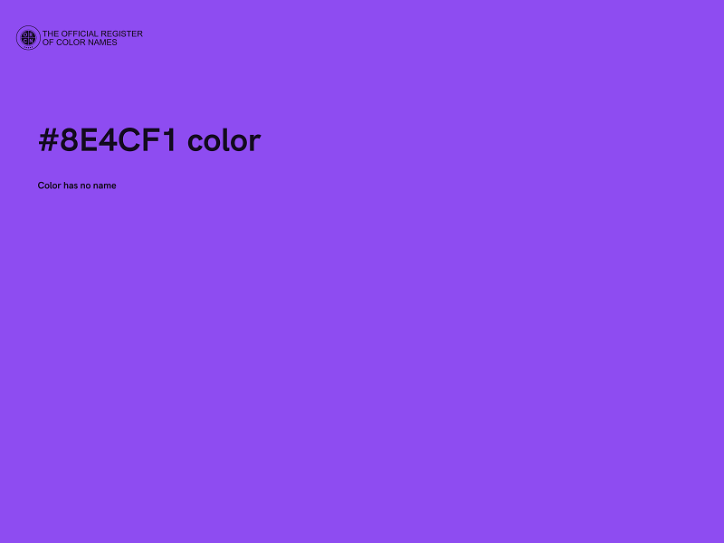 #8E4CF1 color image