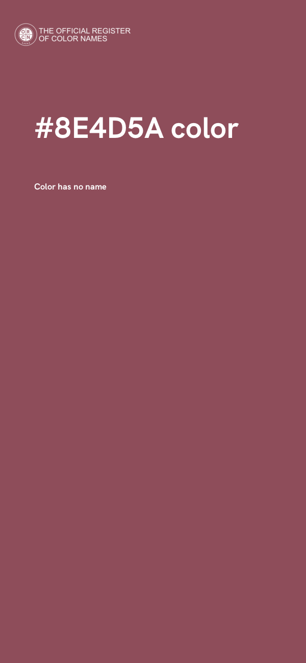 #8E4D5A color image