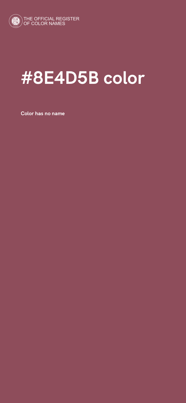 #8E4D5B color image