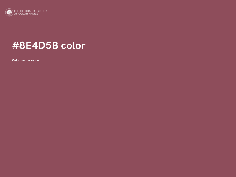 #8E4D5B color image