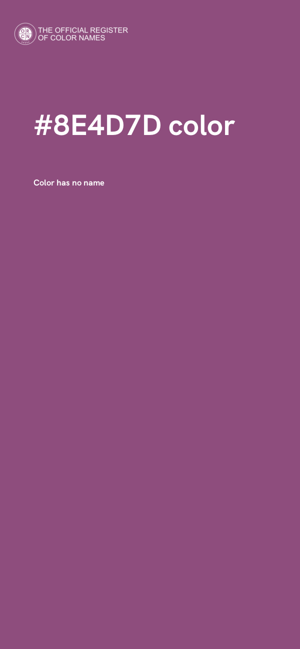 #8E4D7D color image