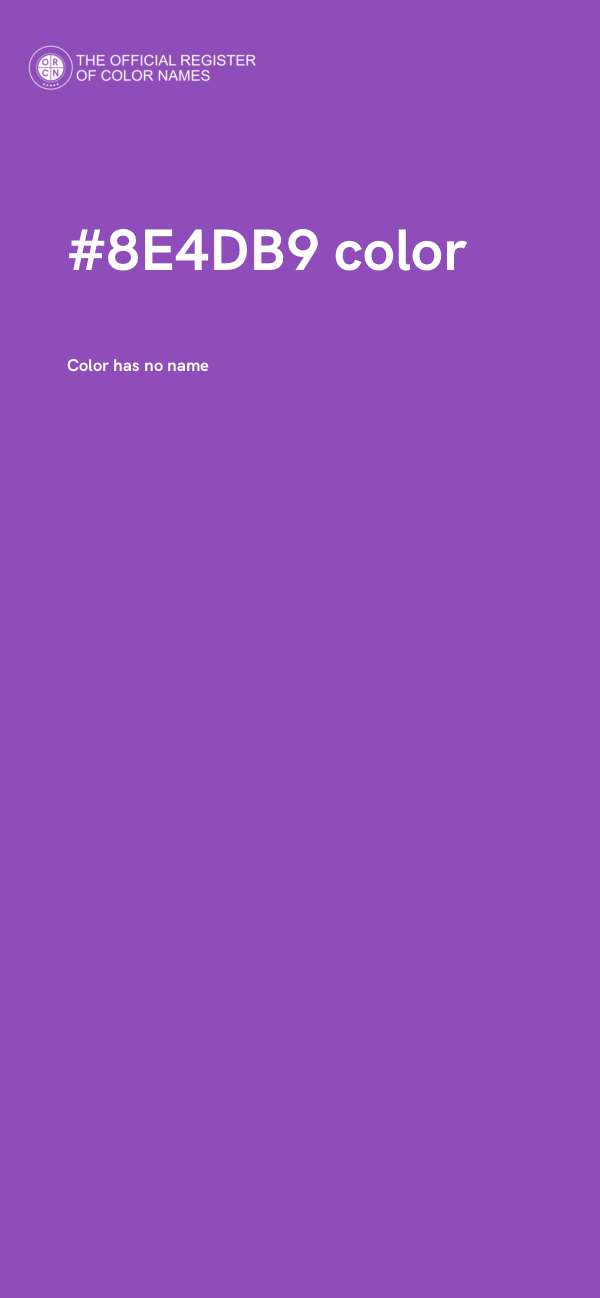 #8E4DB9 color image