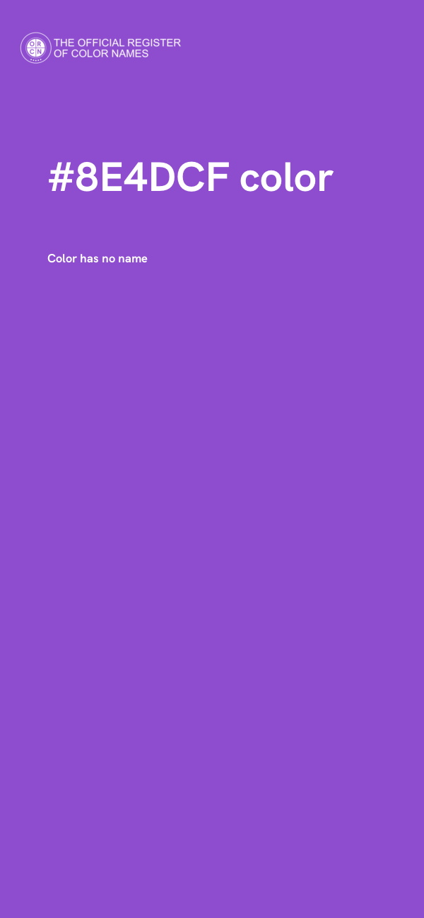 #8E4DCF color image