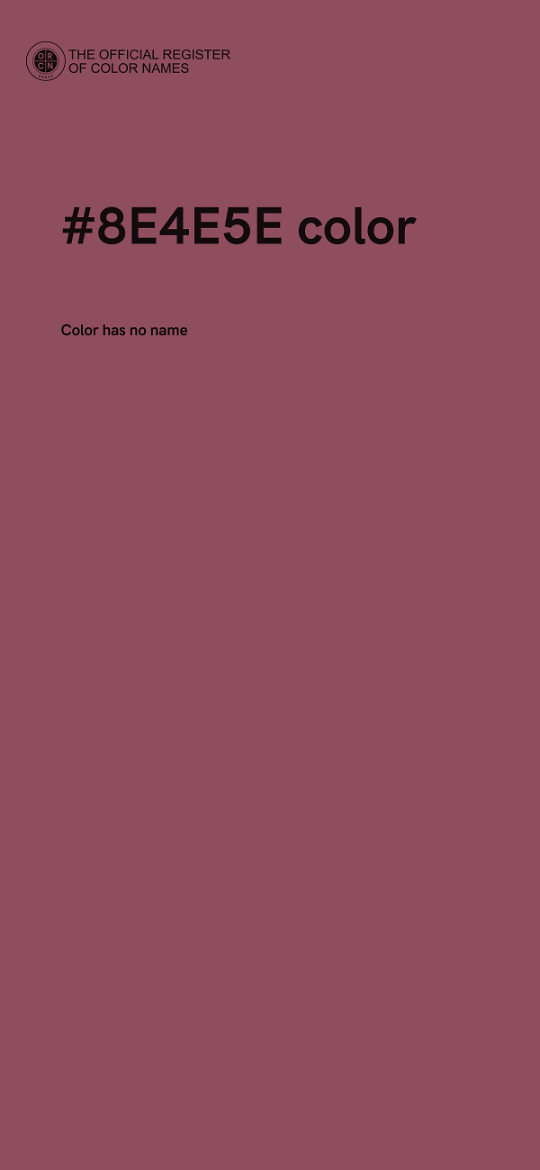 #8E4E5E color image