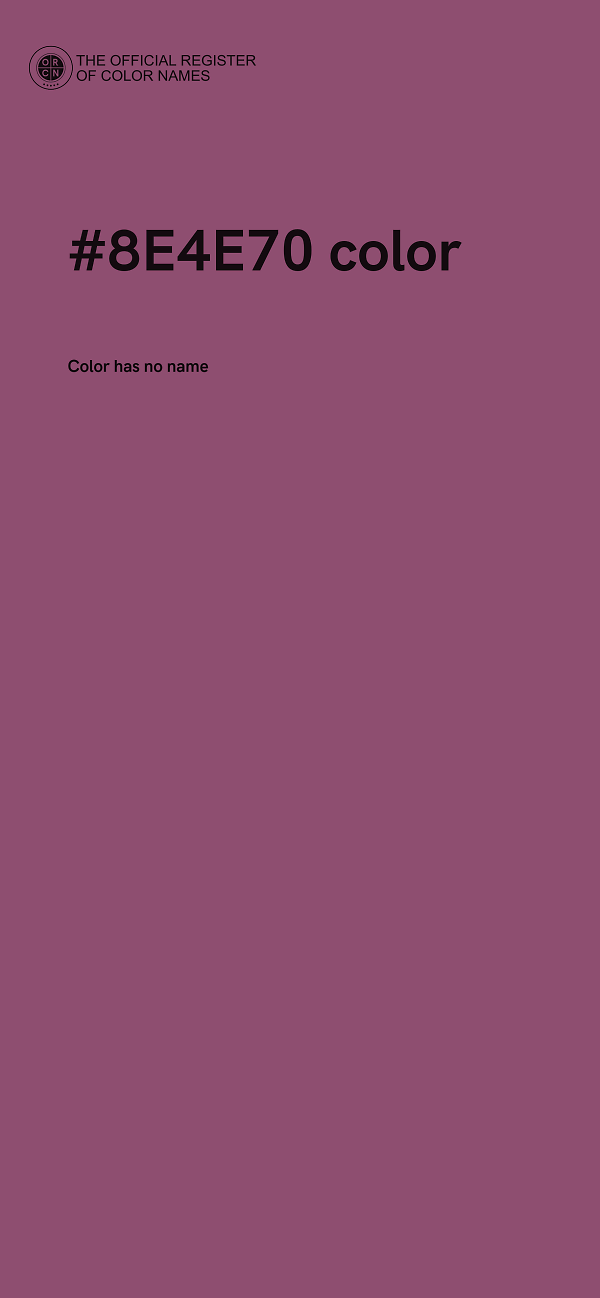 #8E4E70 color image