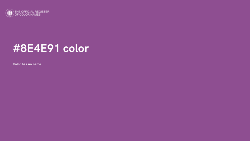 #8E4E91 color image