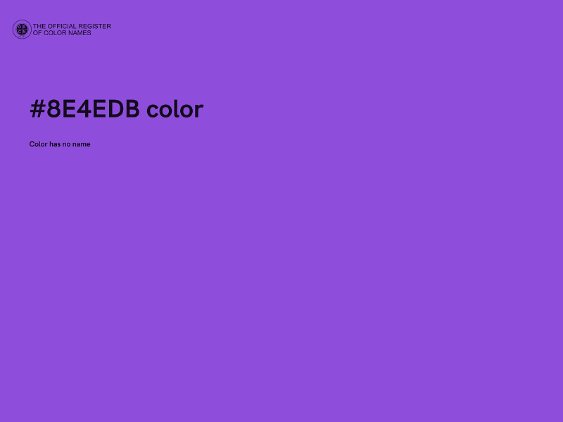 #8E4EDB color image