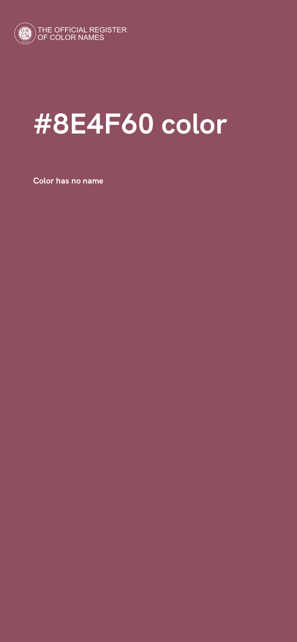 #8E4F60 color image