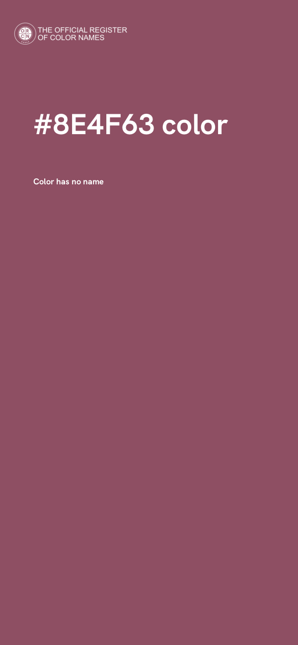 #8E4F63 color image