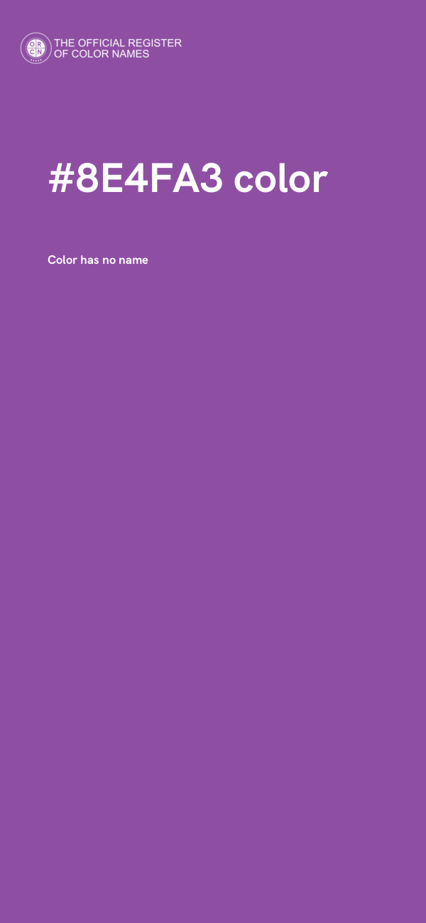 #8E4FA3 color image