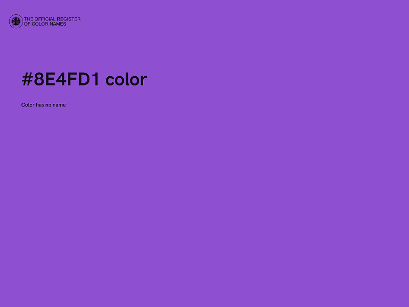 #8E4FD1 color image