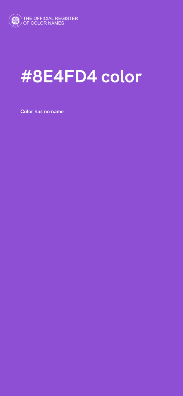 #8E4FD4 color image