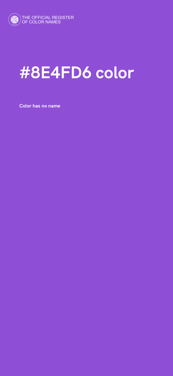 #8E4FD6 color image
