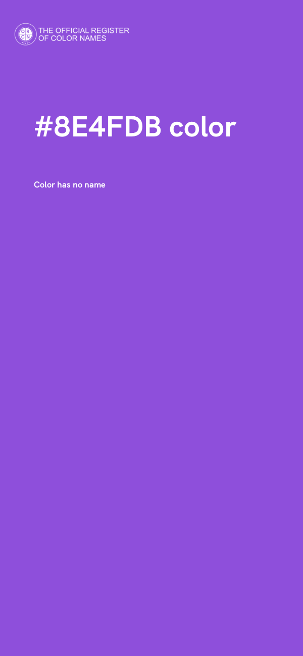 #8E4FDB color image