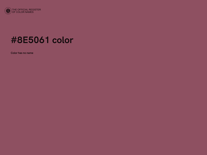 #8E5061 color image