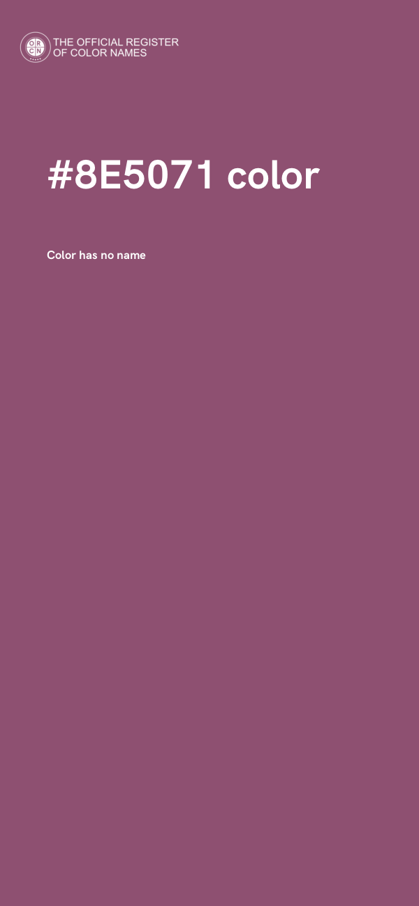 #8E5071 color image