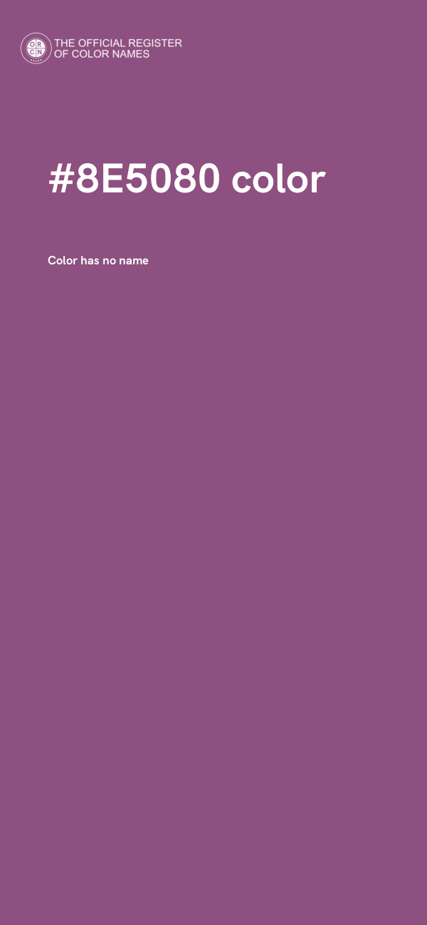 #8E5080 color image
