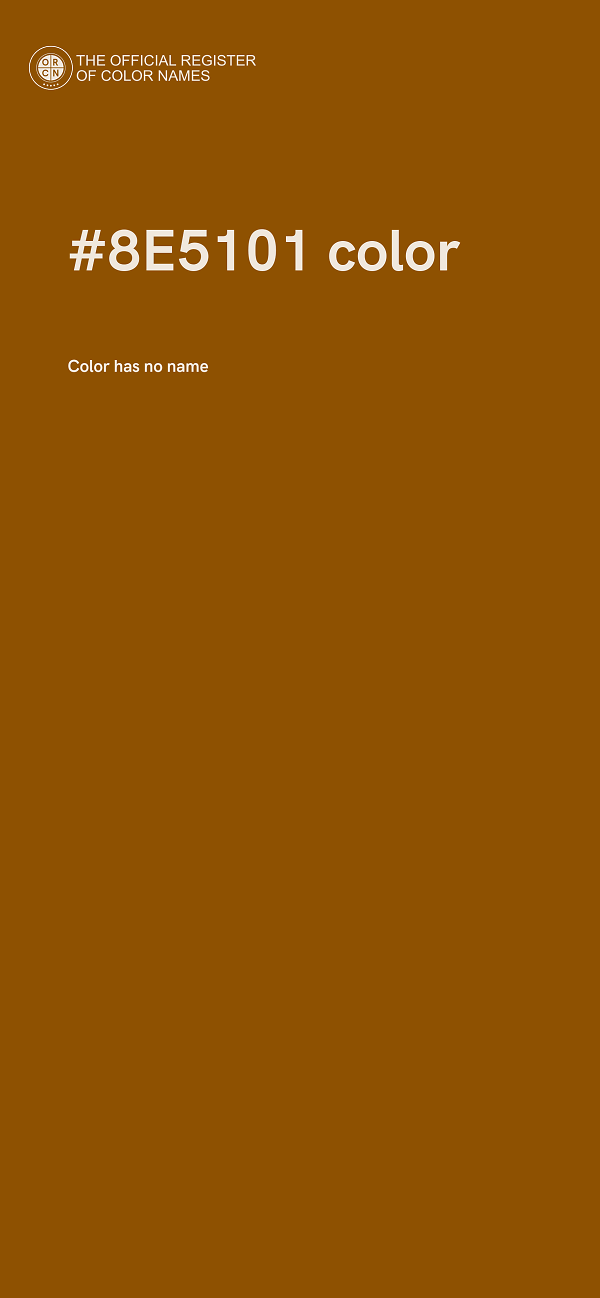 #8E5101 color image