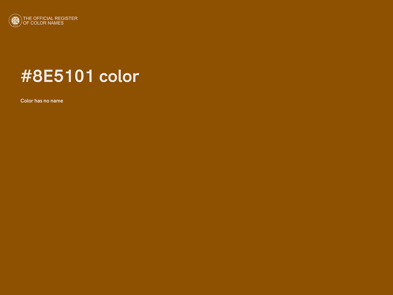 #8E5101 color image