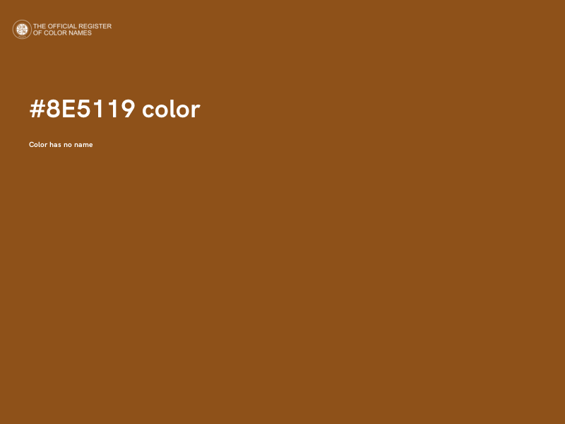 #8E5119 color image