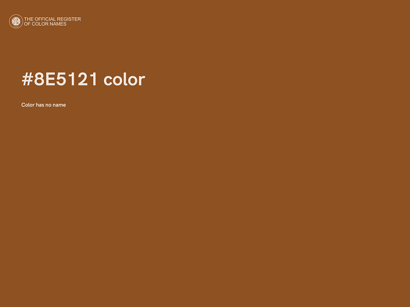 #8E5121 color image