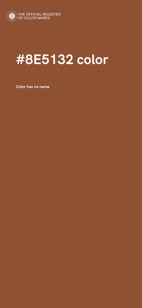 #8E5132 color image