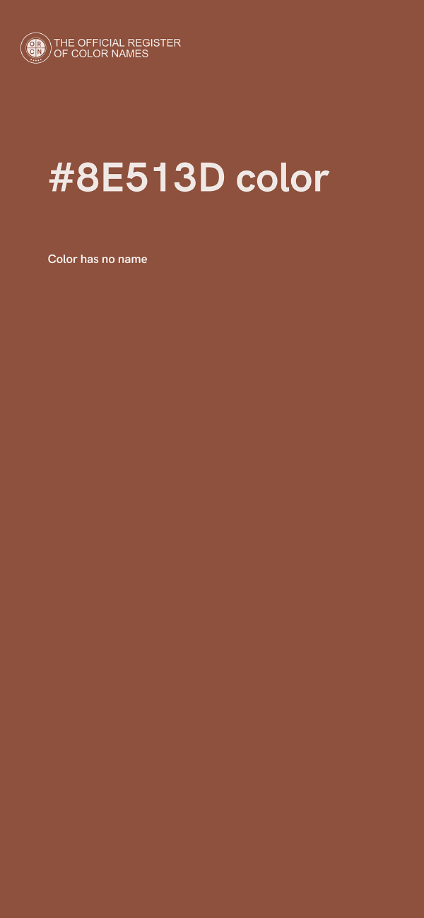 #8E513D color image