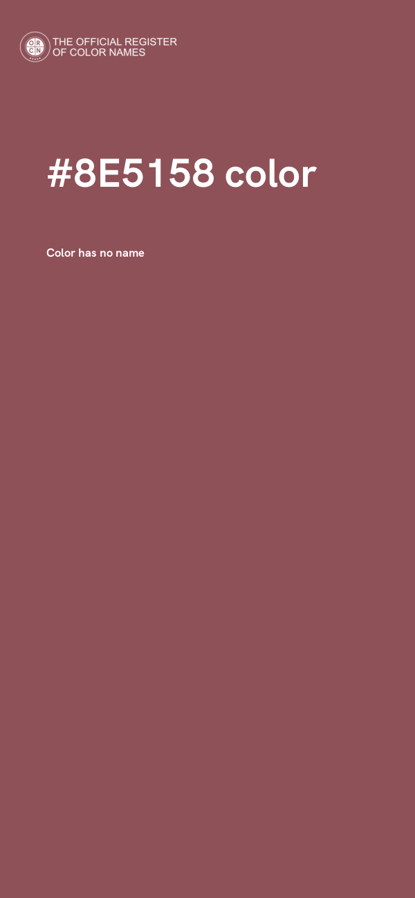#8E5158 color image