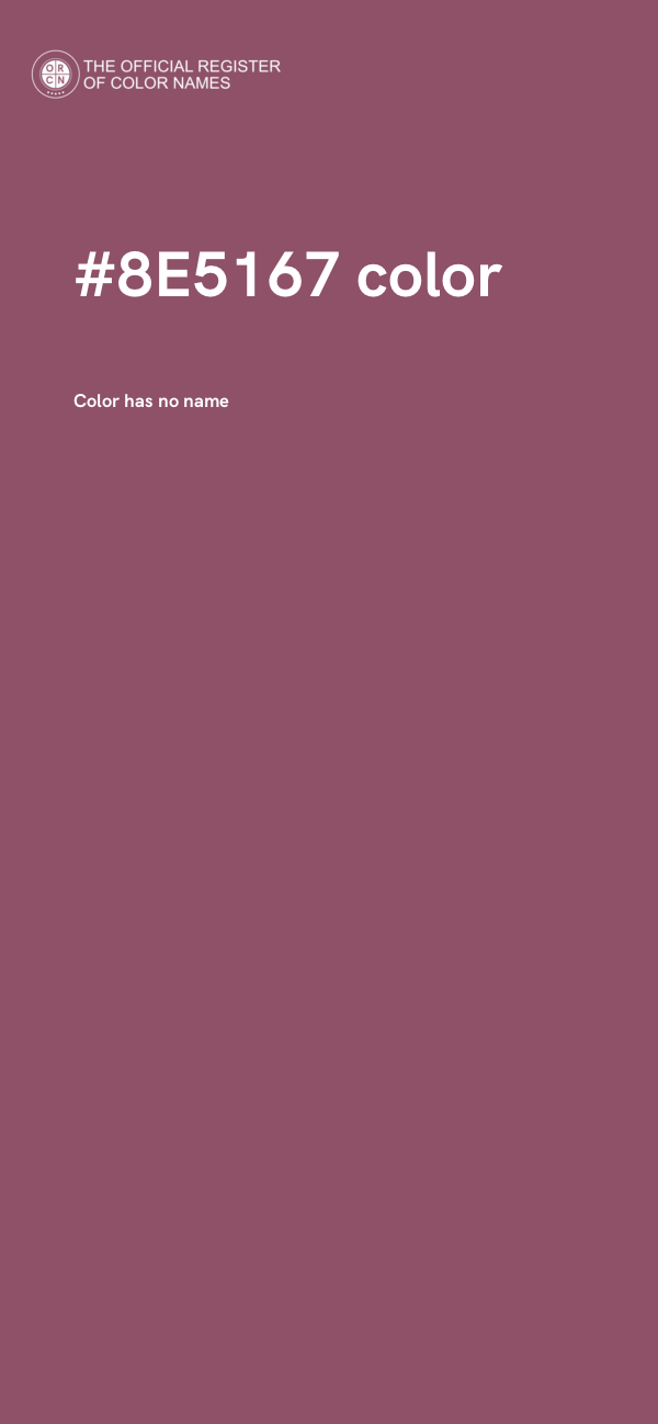 #8E5167 color image