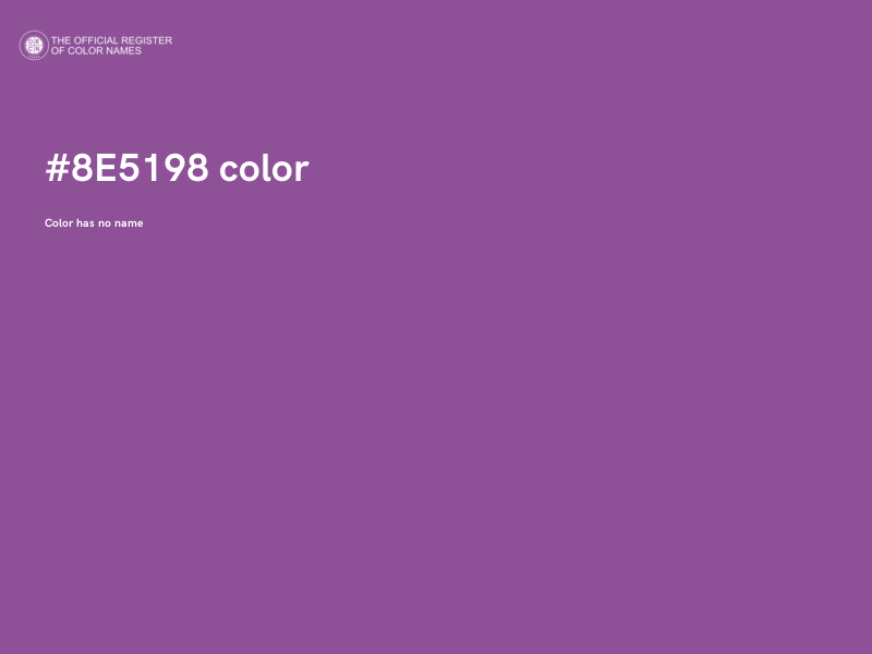 #8E5198 color image