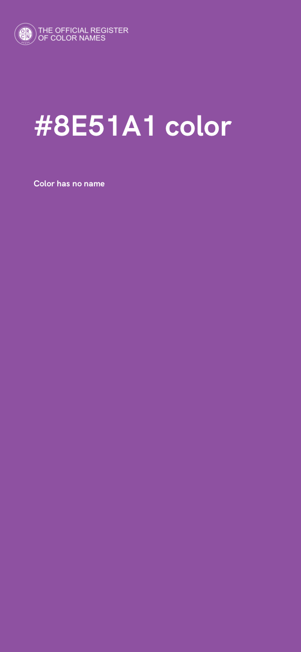 #8E51A1 color image