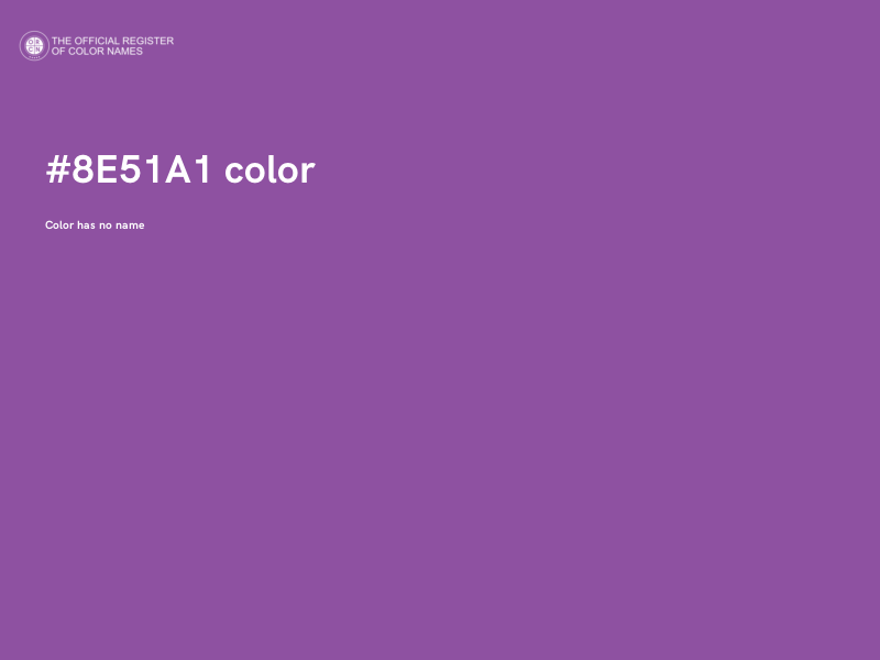 #8E51A1 color image