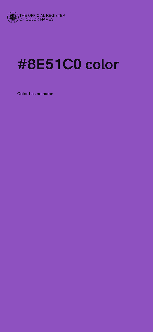 #8E51C0 color image