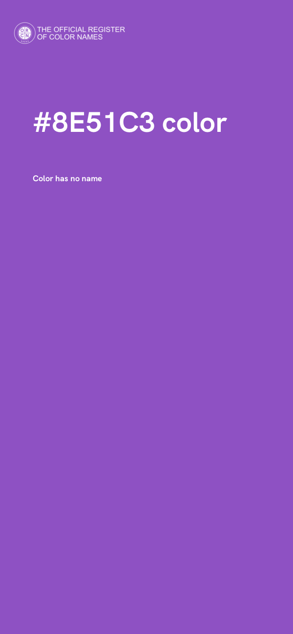 #8E51C3 color image
